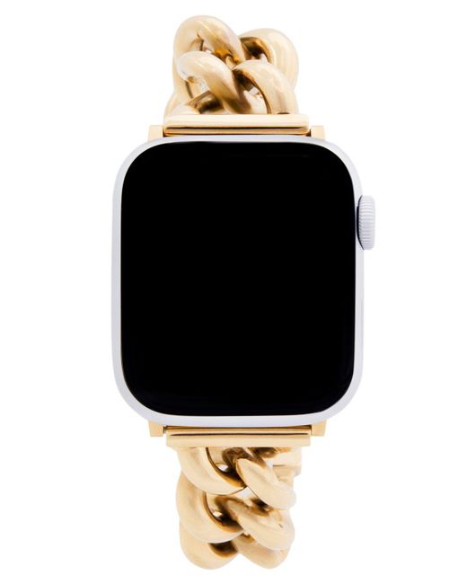 Rebecca Minkoff Gold-tone Stainless Steel Chain Apple Watch