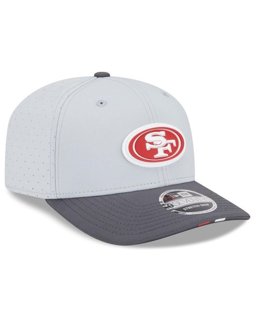 KTZ Gray/graphite San Francisco 49ers 2025 Nfl Training Camp 9seventy Adjustable Hat for men