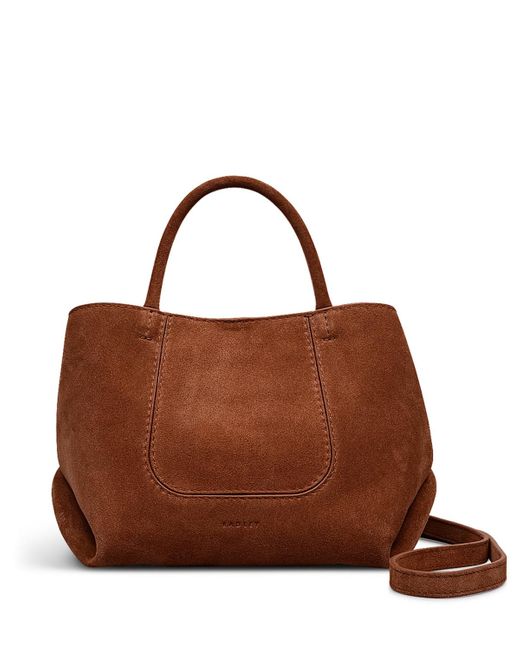 Radley Brown The Compton Suede Small Zip Top Grab Bag