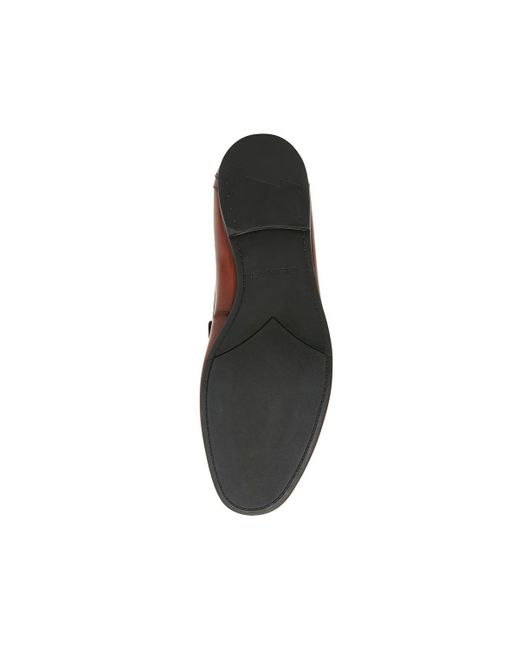 Steve Madden Brown Privacy Leather Bit Loafers for men