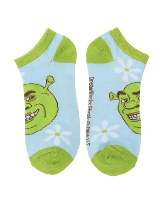 Shrek Green 5-pair Ankle Socks-osfa