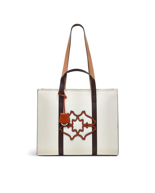 Radley Leather Street Large Zip Top Tote Bag in Chalk (White) Lyst