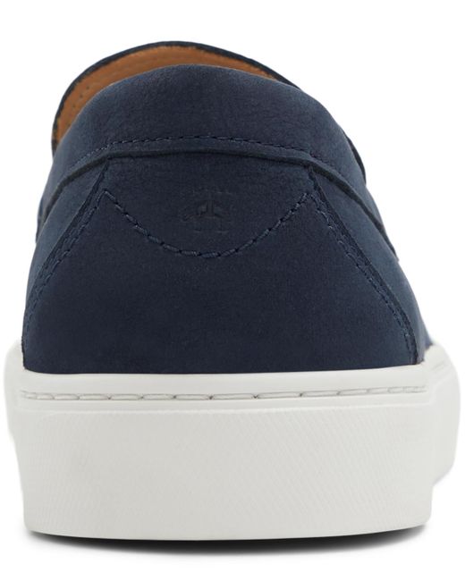 Brooks Brothers Blue Hampton Slip On Casual Loafers for men