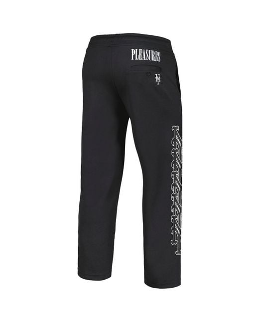 Pleasures Black New York Mets Pitcher Track Pants for men