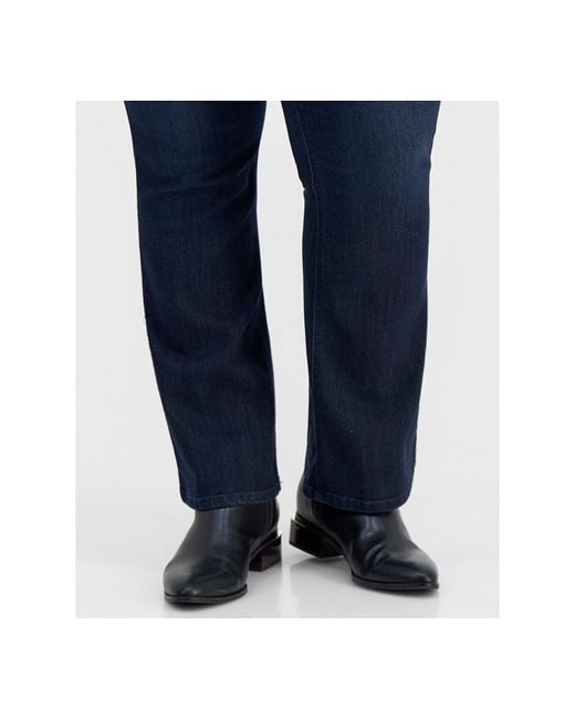 Democracy Blue Trendy Plus Size Absolution Itty Bitty Bootcut Jeans