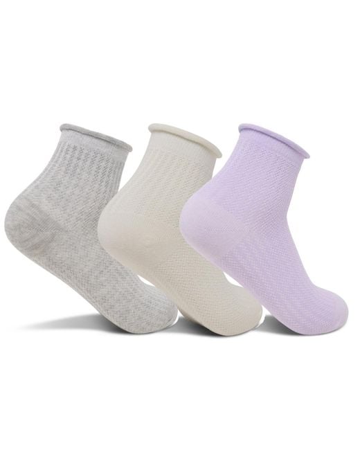 Sof Sole Gray 3-pack Quarter Socks From Finish Line