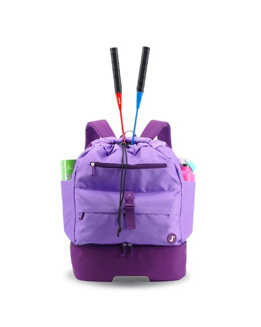 J World Purple Ace Racket Sports Backpack