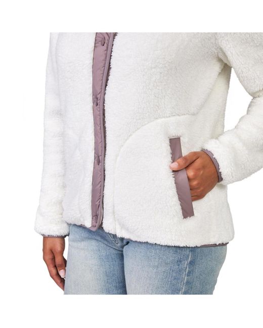 Free Country White Sherpa Butter Pile Jacket