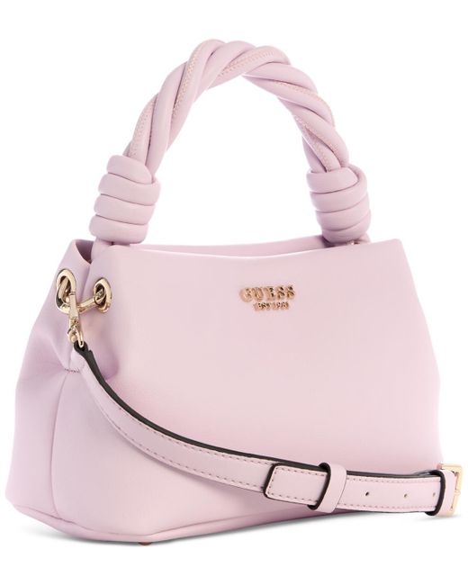 Guess Pink Sansa Small Top Handle Crossbody