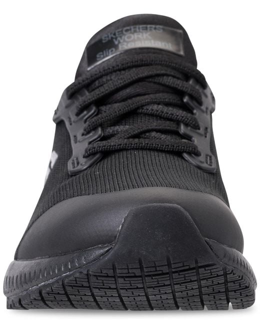 black slip resistant nike shoes