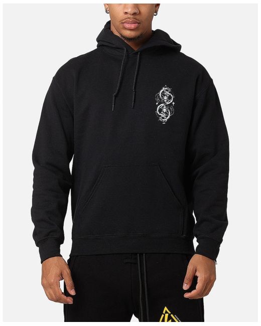 The Anti Order , Double Dragon Hoodie - Black/white for men