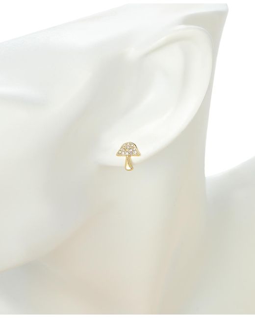 Macy's White Flower Show Mushroom Necklace And Earring Set