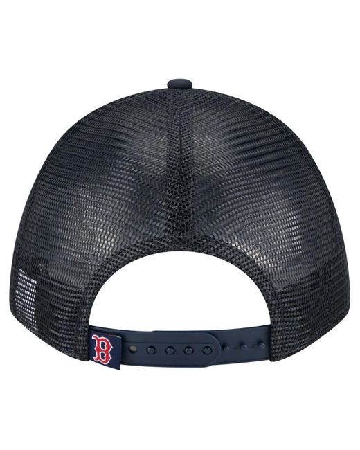KTZ Blue Boston Red Sox Minimalist 9forty A-frame Adjustable Hat for men