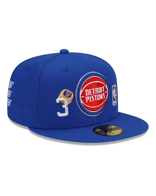 KTZ Synthetic Blue Detroit Pistons 3x World Champions Count The Rings ...