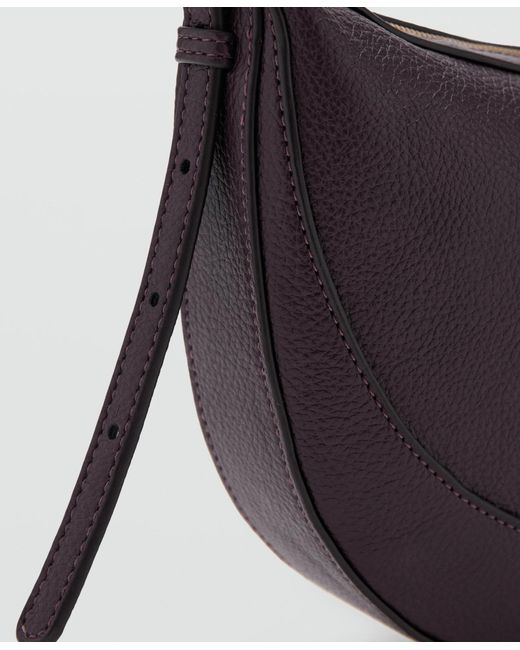 Mango White Oval Shoulder Bag