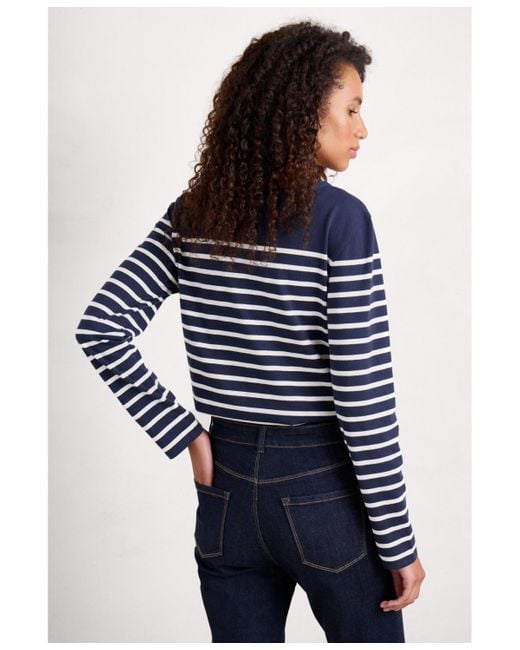 Seasalt Cornwall Blue Sailor Top