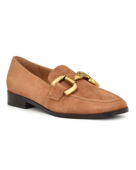 Nine West Brown Lilma Bit Dress Loafers