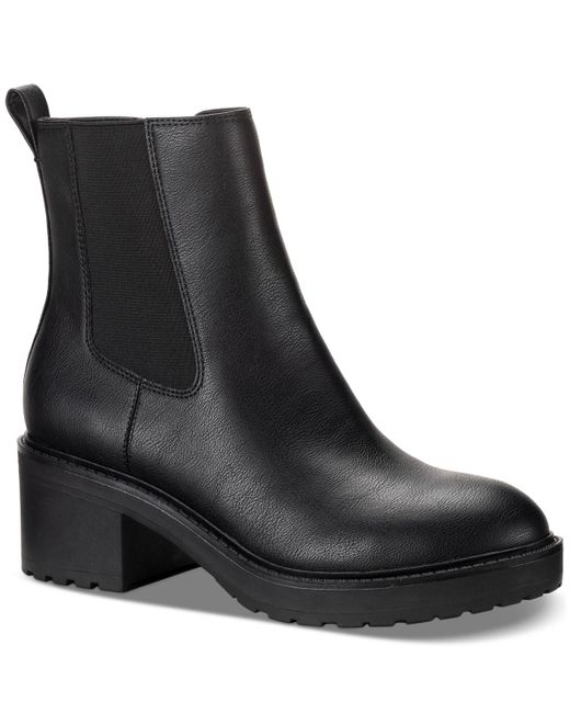 Style & Co. Tashh Pull-on Gore Chelsea Booties in Black | Lyst