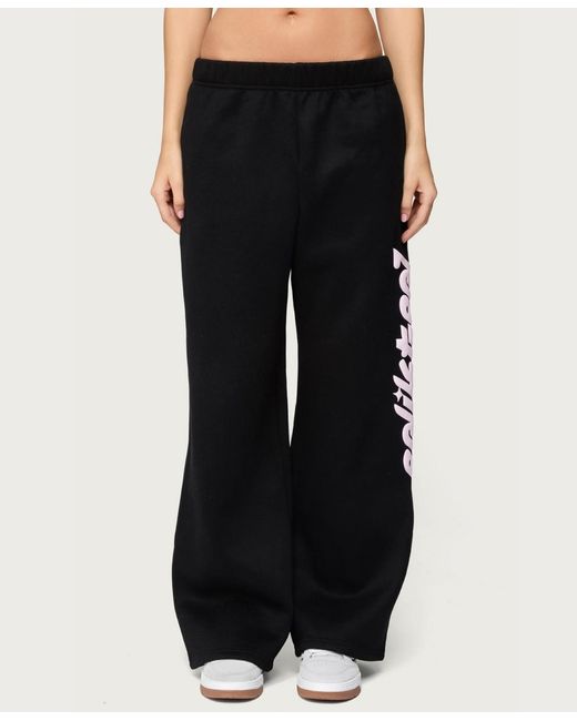 Edikted Black Star Sweatpants