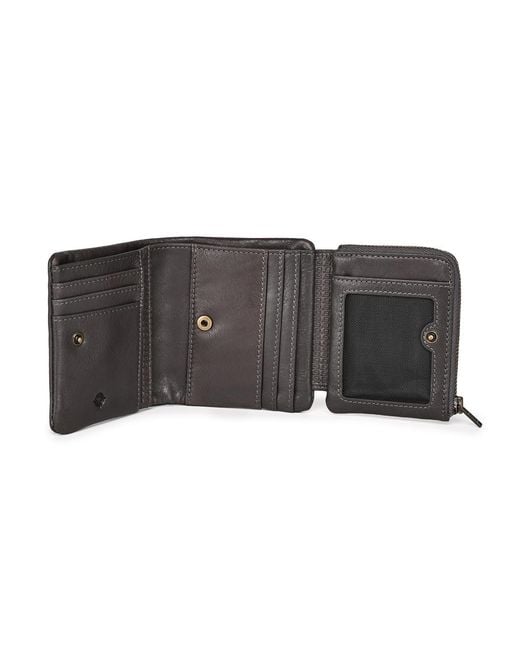 Old Trend Gray Clover Trifold Wallet
