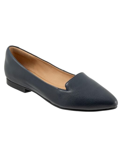 Trotters Women's Blue Harlowe Flat