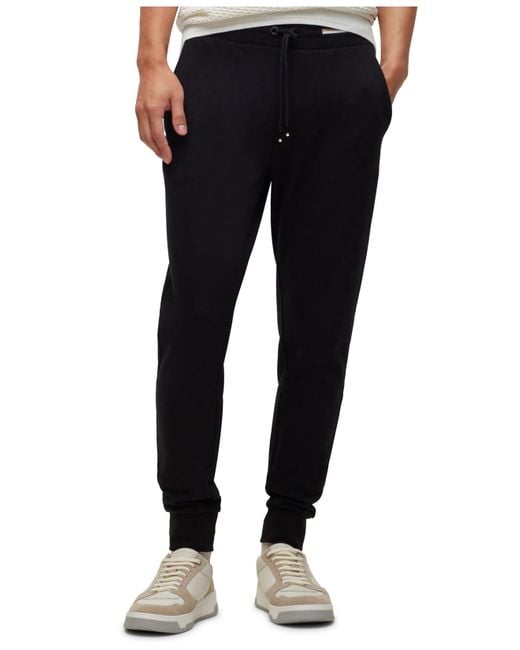 BOSS by HUGO BOSS Cotton Tracksuit Bottoms With Signature-stripe ...