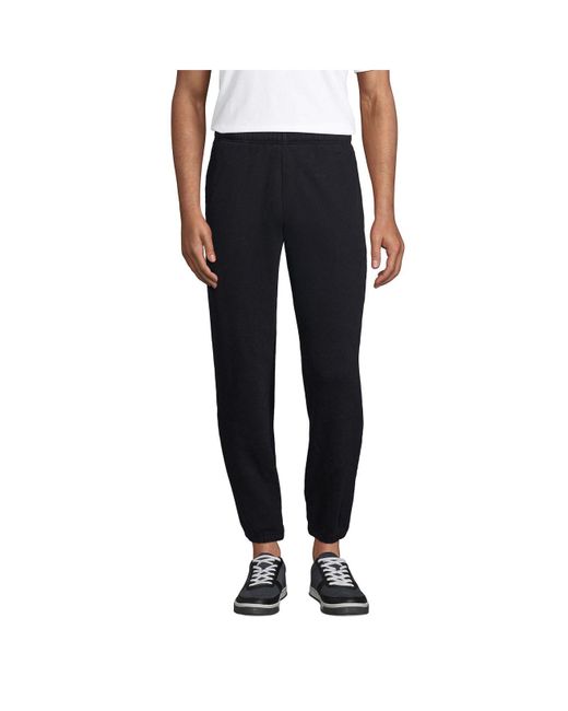 Lands' End Tall Serious Sweats Sweatpants in Black for Men Lyst