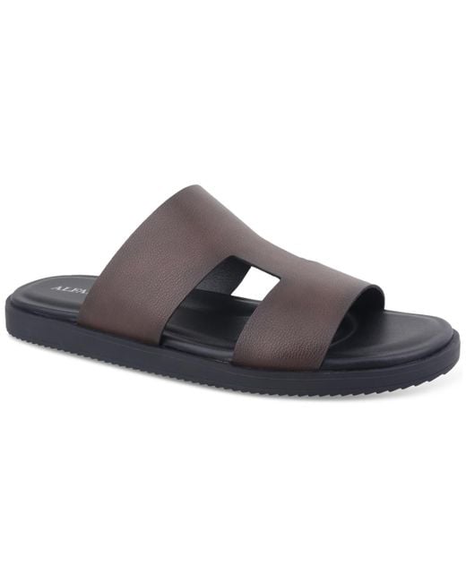 Alfani Brown Edgarr Slide Sandals for men