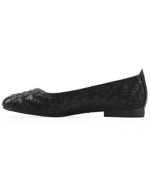 White Mountain Black Boccie Ballet Flat