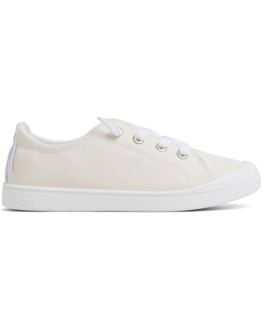 Roxy White Bayshore Plus Lace Up Sneakers