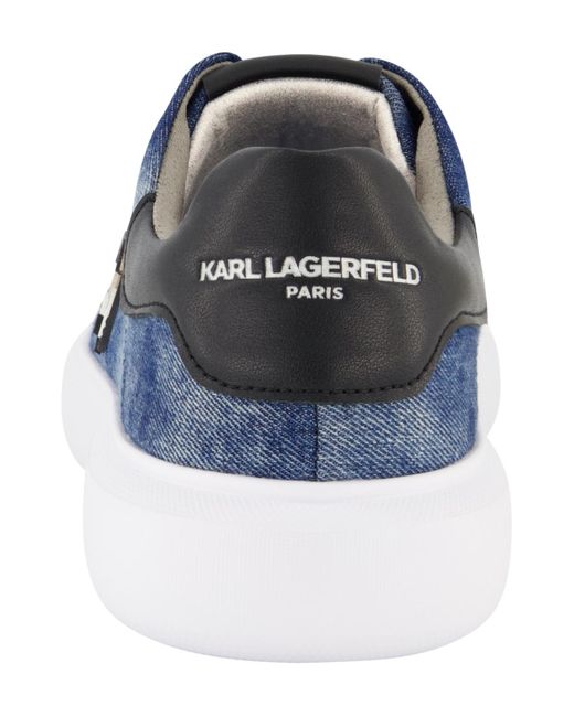 Karl Lagerfeld Blue Karl Head Sneakers for men