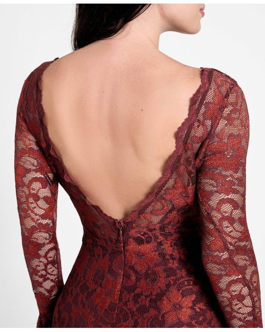 chinese dress ladies Women's dress Guess red with stand-up collar knitted
