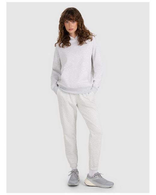 4F White Pullover Hoodie