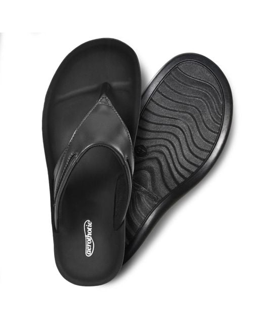 AEROTHOTIC Black Algiz Comfortable Sandal