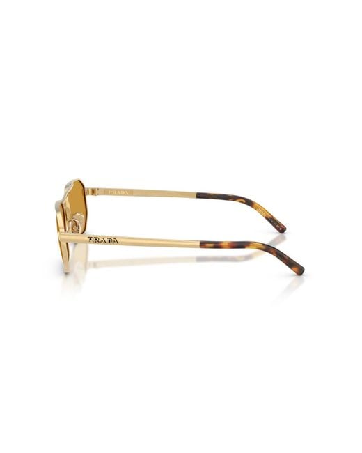 Prada Metallic Geometric Sunglasses for men