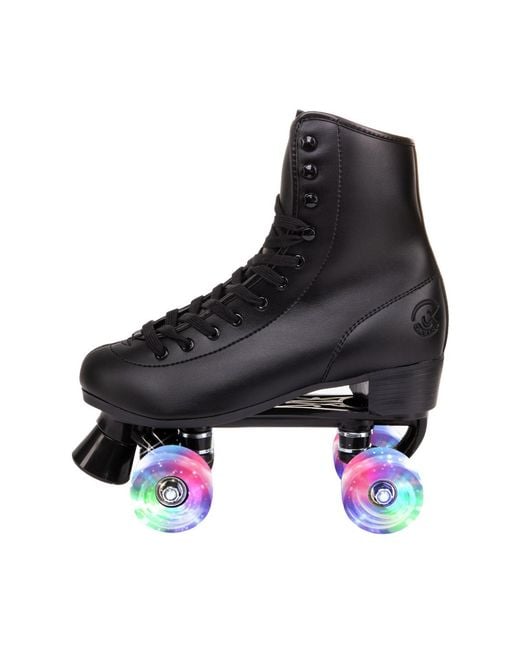 C7skates Black Quad Roller Skates