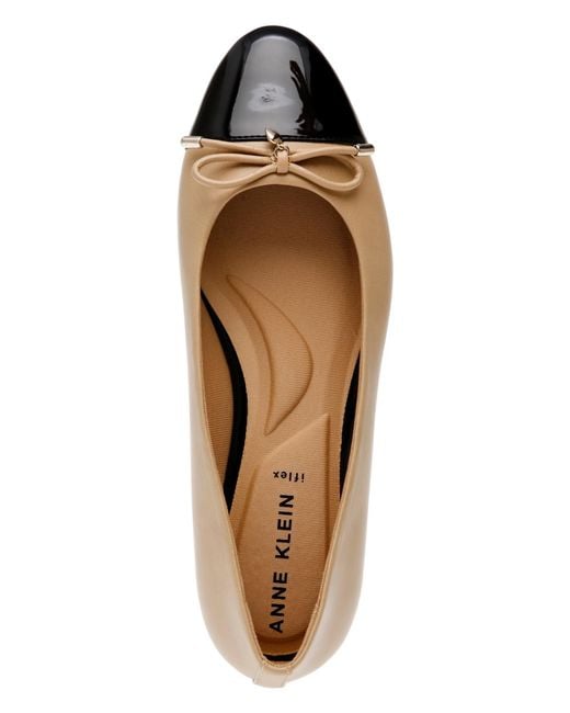 Anne Klein Multicolor Luci Cap Toe Ballet Flats
