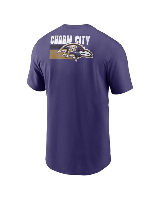 Nike Blue Baltimore Ravens Blitz Essential T-shirt for men