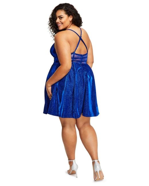 Plus size sequin fit and cheap flare dress