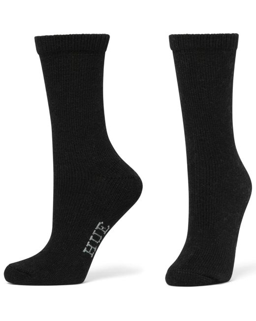 Hue Black 2-pack Ombre Fair Isle Crew Socks
