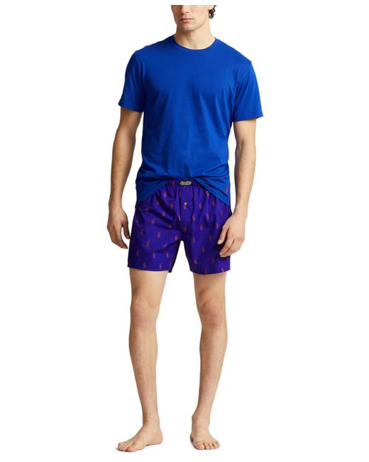 Polo Ralph Lauren Blue 2-pc. Crewneck T-shirt & Boxer Set for men