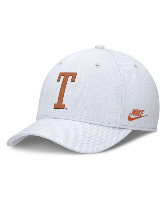 Nike White Texas Longhorns Rise Academic Dri-fit Flex Hat for men