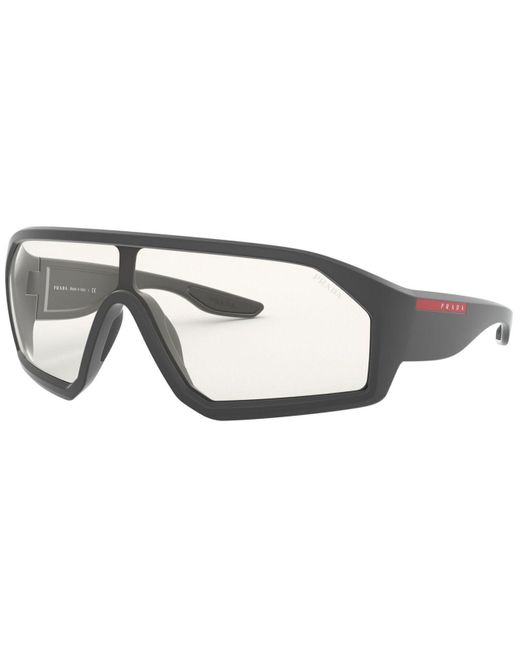 Prada Linea Rossa Gray Sunglasses, Ps 03vs 36 for men