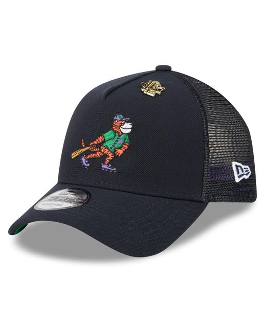 KTZ Blue Detroit Tigers 2025 Big League Chew A-frame 9forty Adjustable Trucker Hat for men