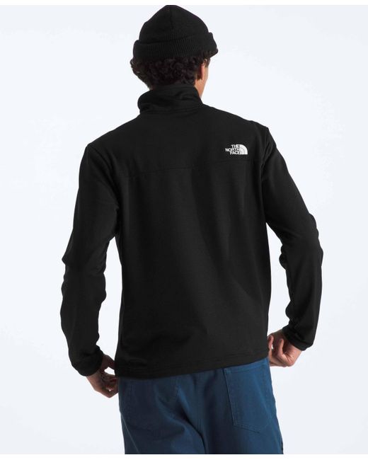 The North Face Black Cedar Trail Grid Fleece 1/4 Zip for men