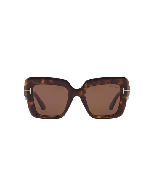 Tom Ford Brown Square Sunglasses