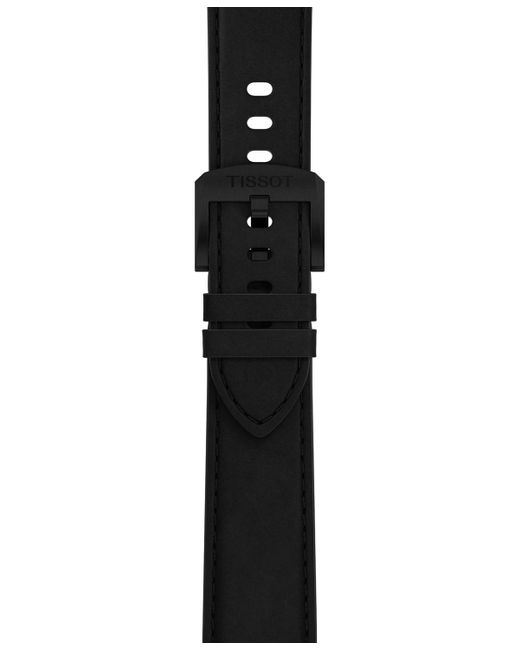 Tissot Swiss Prc 100 Solar Quartz Black Leather Strap Watch 39mm for men
