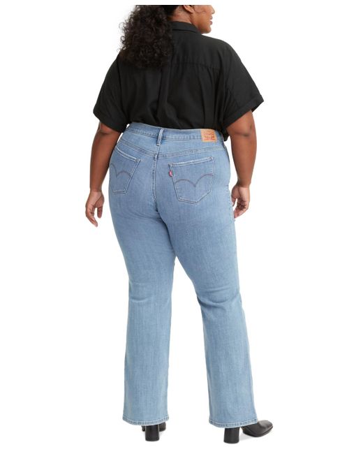 Levi's Blue Trendy Plus Size 315 Mid-rise Shaping Bootcut Jeans