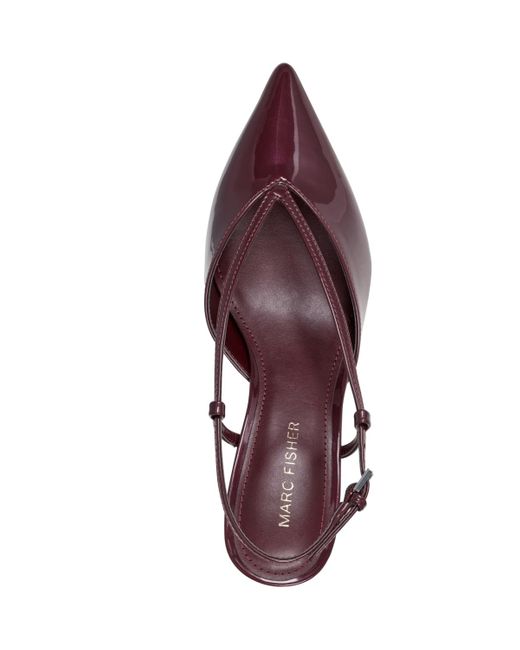 Marc Fisher Purple Avila Slingback Kitten Heel Pumps
