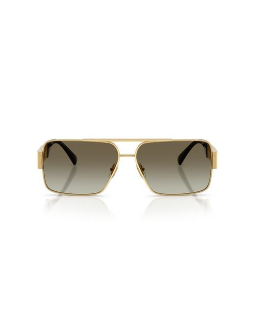 Versace Natural Rectangular Sunglasses for men